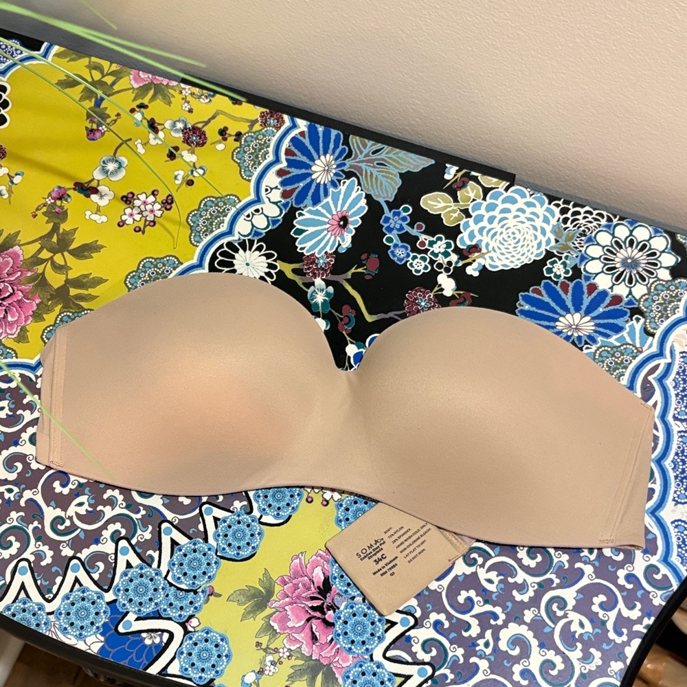 Soma Endbliss Stay Put Nude Strapless Bra 34c